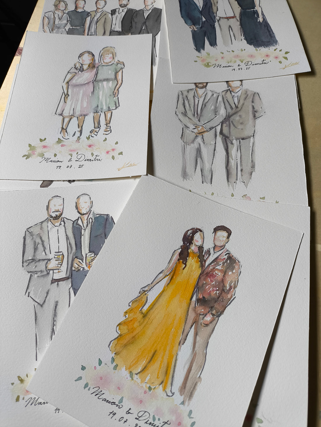 Illustrations de mariage en France