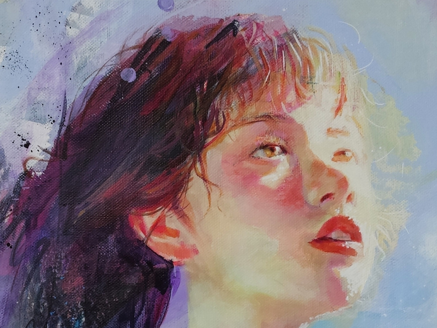 Portrait abstrait expressif 