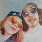 Portrait à l'aquarelle à partir de photo