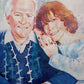 Watercolor painting portrait 