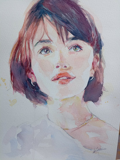 Aquarelle lumineuse aux couleurs intenses 