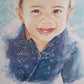 Portrait à l'aquarelle à partir de photo