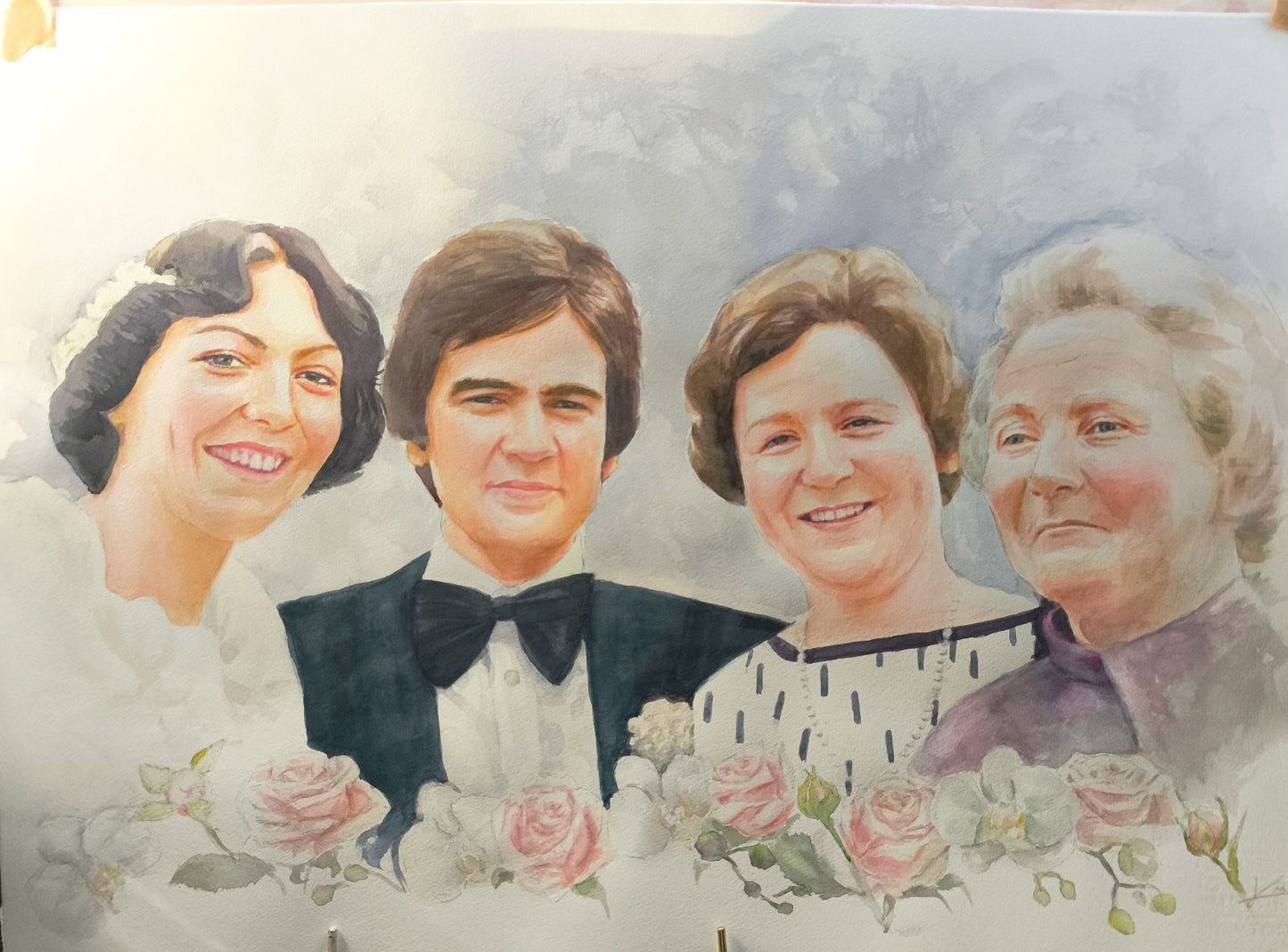 Portrait à l'aquarelle à partir de photo