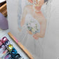Portrait à l'aquarelle à partir de photo