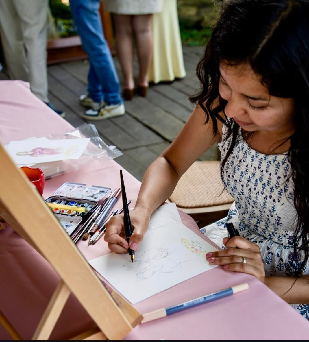 Artiste peintre d'événements mariage 